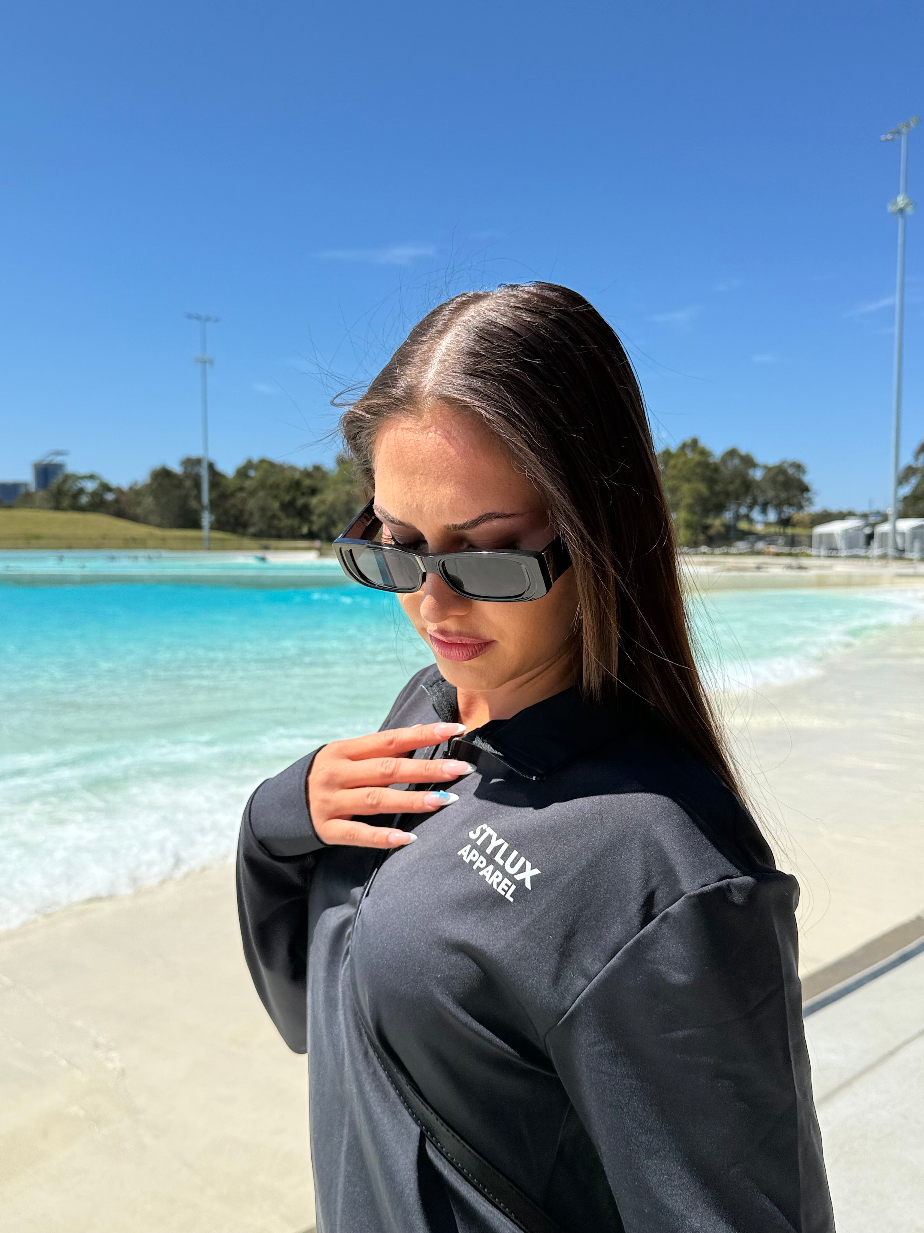 Signature long sleeve half zip - UNISEX