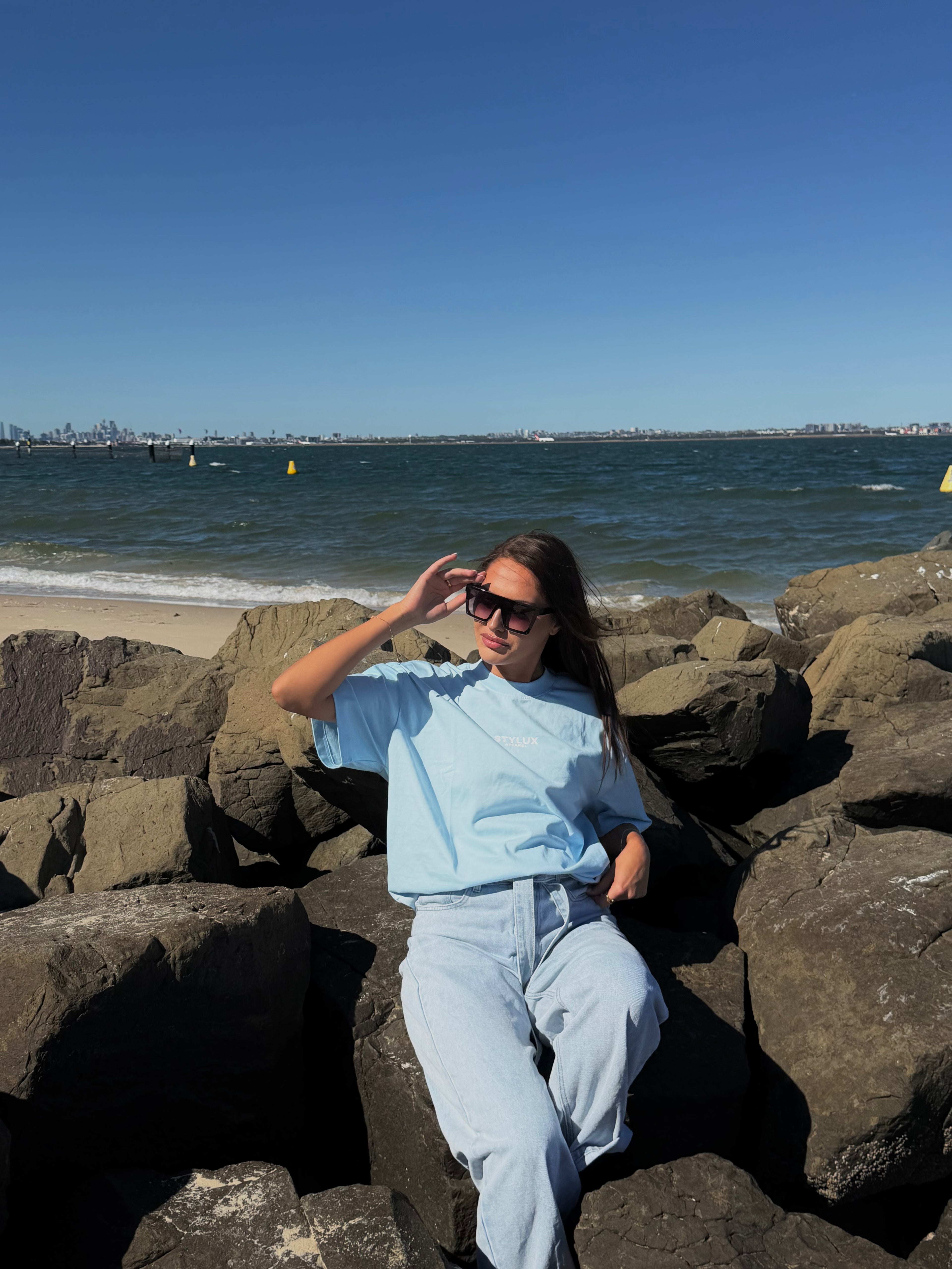 Staples Tee Light Blue - Unisex fit